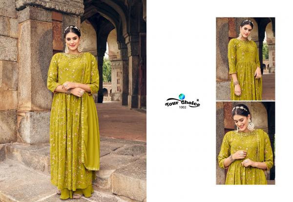 Your Choice Cosmos Exclusive Georgette Designer Wear Salwar Suits Collection